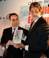 Bollywood icon Amitabh Bachchan releases a book, "The Intelligent Endings", authored by American writer Richard Rothman