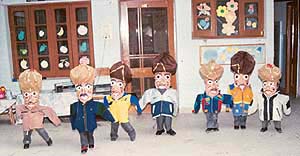 Students of Adhunik Nursery School, Sector 6, Panchkula, perform a unique Lilliputian dance at the 18th annual function of the school