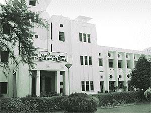 The college campus is clean, but the hospital stinks