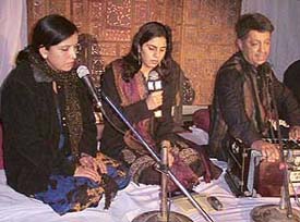 Singers recite gazals of famous Urdu singers at Kehkashan a function organised by Adeeb International at Punjabi Bhavan.
