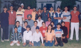 Athletes of GNIPS, Model Town, who won laurels in the Ludhiana Sahodaya Schools Athletics Meet