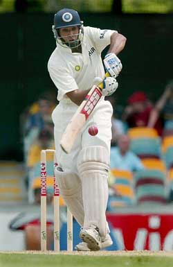 VVS Laxman in action during his knock of 75