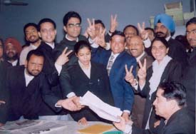 Mr Balwinder Goel, a candidate for the post of President of the District Bar Association