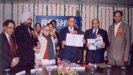 Justice N.C Jain, Chairman of the Punjab State Human Rights Commission, and Mr K.Verma, DGP, PSHRC