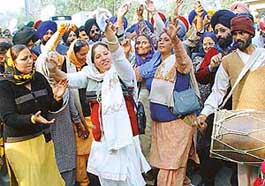 It was celebration time as Shiromani Akali Dal workers burst crackers and danced to the beat of the drum following the release of Mr Parkash Singh Badal and son Sukhbir Singh Badal from jail 