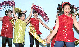 Students of Satluj Public School, Sector 4, Panchkula, perform at the annual day function on Monday. 