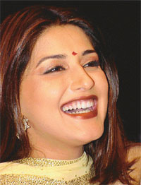 Bedazzled: Actress Sonali Bendre is all smiles