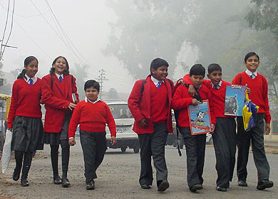 The warmth of friendship keeps the cold at bay