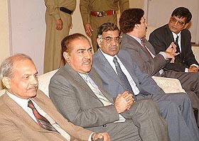 Members of the four-member delegation of Pakistan