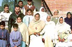 The kin of martyrs of the Indian Army, who were honoured by the Poorva Sainik Sewa Parishad, at Panchkula
