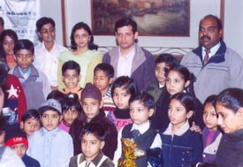 The Deputy Commissioner, Mr Anurag Verma, at the launch of a programme for thalassaemic kids in Ludhiana