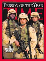The American Soldier has been named Time magazine Person of the Year