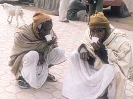 A hot cup of tea in this bitter cold