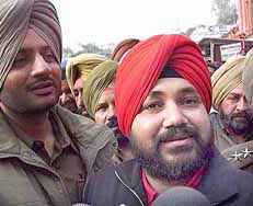 Daler Mehndi outside the district courts in Patiala on Wednesday. 