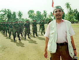 A 2002 file photo of slain Indonesian television journalist Ersa Siregar