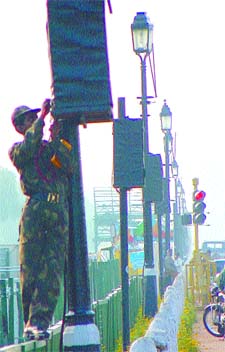 The preparations for the Republic Day parade are in full swing at Rajpath