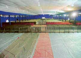 A view  of the pandal for the 91st session of the Indian Science Congress at Panjab University, Chandigarh.
