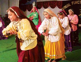 Students of Bal Niketan Senior Model School, Sector 37, Chandigarh, perform at the annual day function of the school