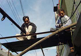 Shopkeepers and residents remove encroachments in the Jawahar Nagar camp area in Ludhiana