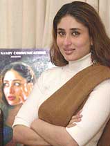 Bollywood actress Kareena Kapoor poses for the photographers during a photo shoot in New Delhi