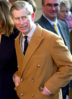 Britain�s Prince Charles arrives at the Hereford Haven Breast Cancer Centre in Hereford on Wednesday