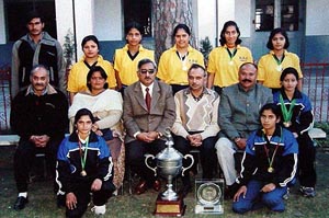 Ambala SD College students, winners of Kurukshetra University Athletics Championship