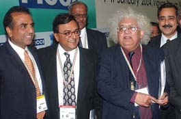 Chairman of Bharti Enterprises Sunil Mittal, President of FICCI Y.K. Modi, Professor of Economics Lord Meghnad Desai and Economic Adviser to Finance Minister Ashok Lahiri