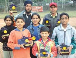 The winners of various events in the Total Tennis Championship