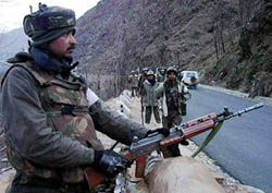 Security has been tightened on the Jammu-Srinagar national highway after militants� attack on a mosque and the railway station in Jammu