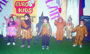 Euro Kids presenting a cultural programme.