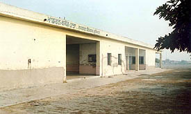 Deserted slaughterhouse being run by the Municipal Corporation in Ludhiana on Monday