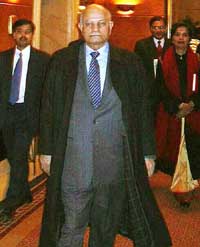 National Security Adviser Brajesh Mishra leaves for the second round of India-China boundary talks, which opened in Beijing on Monday.