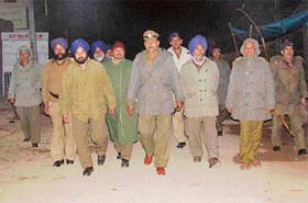 A reserve force of the police deployed in Chandigarh�s Sector 25 Janata Colony on Thursday late night where two groups clashed