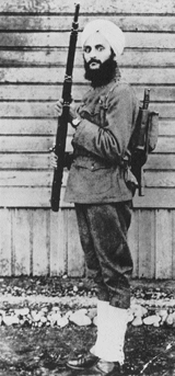 Bhagat Singh Thind as a soldier in 1918