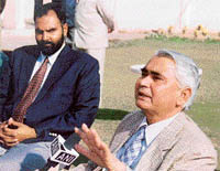 The ADGP , Mr Azhar Alam, addresses a press conference in Ludhiana