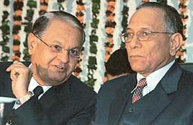 Justice Vishnu Sadashiv Kokje, Governor of Himachal Pradesh, with Dr Veer Singh, Director-General of the Army Institute of Law