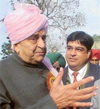 Punjab Higher Education Minister Harnam Dass Johar interacts with students and members of the Alumni Association