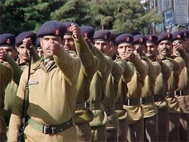 ITBP personnel prepare for the Republic Day parade in Shimla