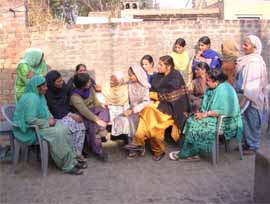 An interaction group, formed under a project by the Indian Council of Agricultural Research (ICAR), at Chappar village