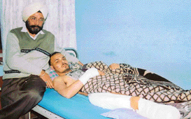 Sarabjit Singh Thind at a private hospital