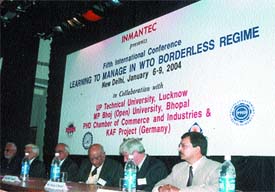 Participants at the international conference on �Learning to Manage in WTO Borderless Regime�