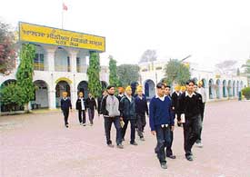 The building of Khalsa Senior Secondary School, Kharar.