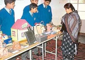 A view of an exhibition at Golden Bells Public School, Sector 77, Mohali, on Wednesday.