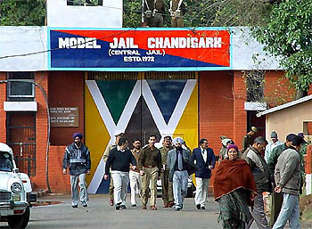 Flurry of police activity outside the Burail jail