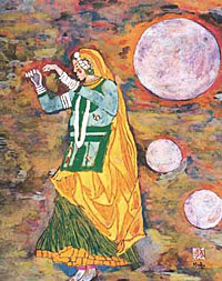 Folk life in the colourful desert state of Rajasthan.