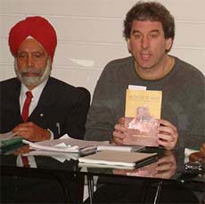 Mr Brad Adams, Director of the Asia division of the Human Rights Watch, addresses a press conference in Amritsar