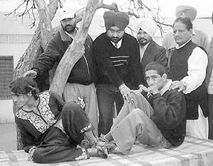 Two mentally ill minors of Banka Baler village, Amritsar, who have been adopted by the All-India Anti-Terrorist Forum