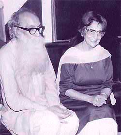 Amrita Pritam with Davinder Satyarthi