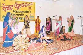 An inter-school cultural contest organised  by the Lions Club in Kharar on Saturday.