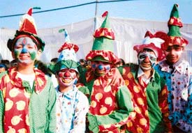 Students of Sacred Heart Convent School, Urban Estate, Ludhiana, who participated in the fancy-dress competition on the school's annual-day celebrations